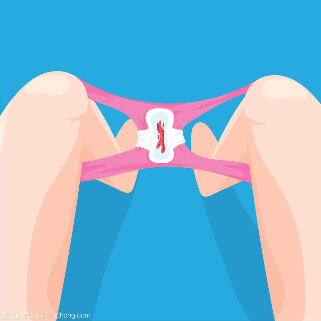 女性衛(wèi)生用品矢量圖設(shè)計(jì) 內(nèi)褲與衛(wèi)生巾翅膀的藝術(shù)融合
